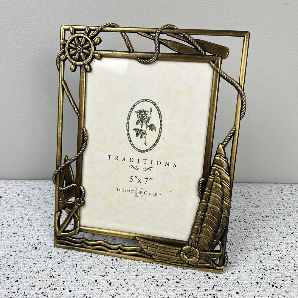 The Eastern Gallery‎ Traditions Picture Frame 5x7 Metal Nautical Coastal Decor